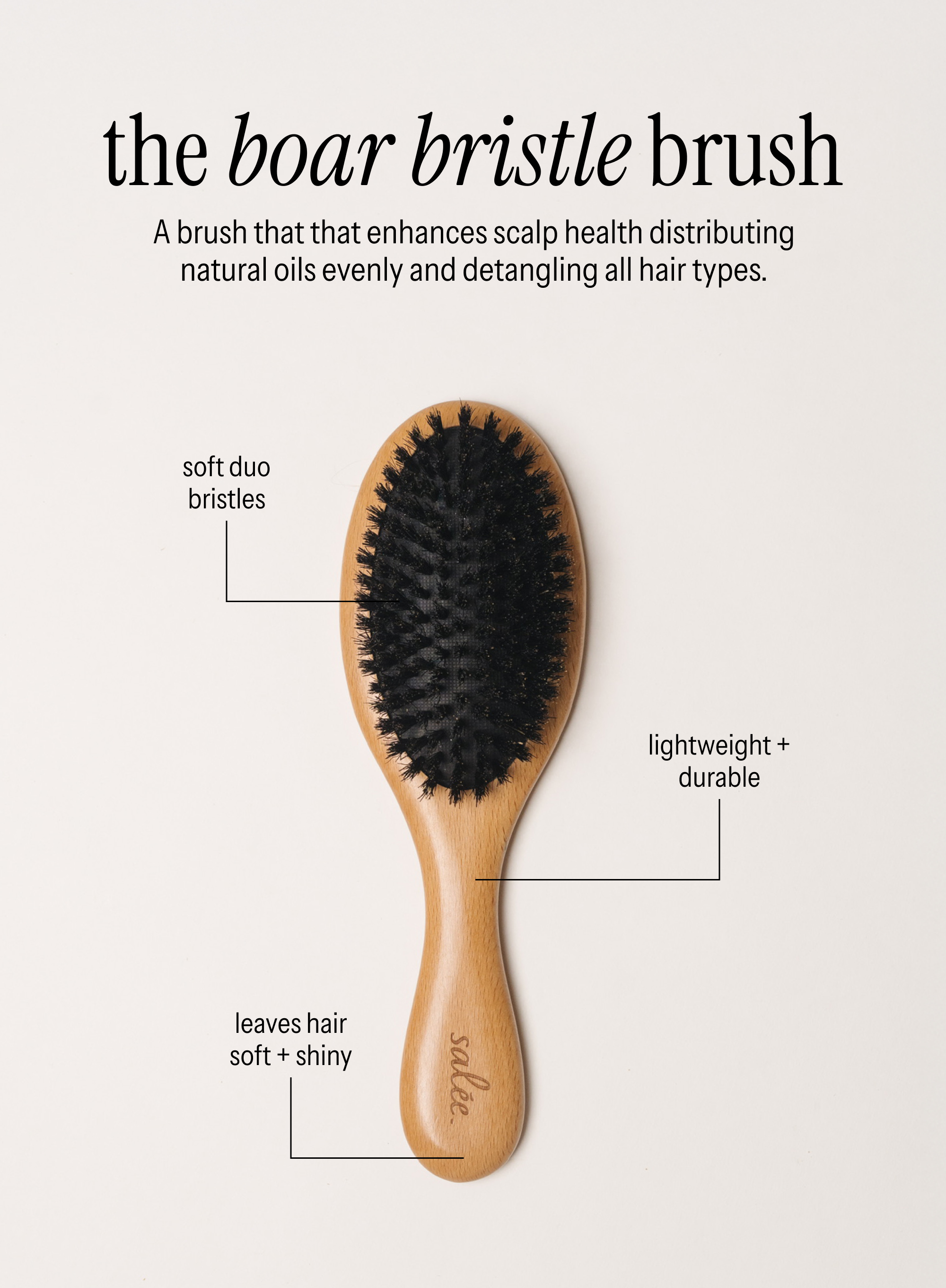 Boar Bristle Brush