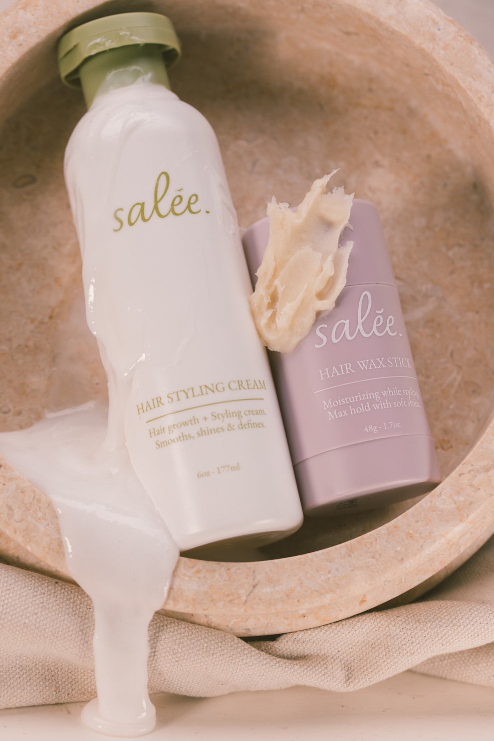 The Duo: Hair Wax Stick & Styling Cream – Salée Hair